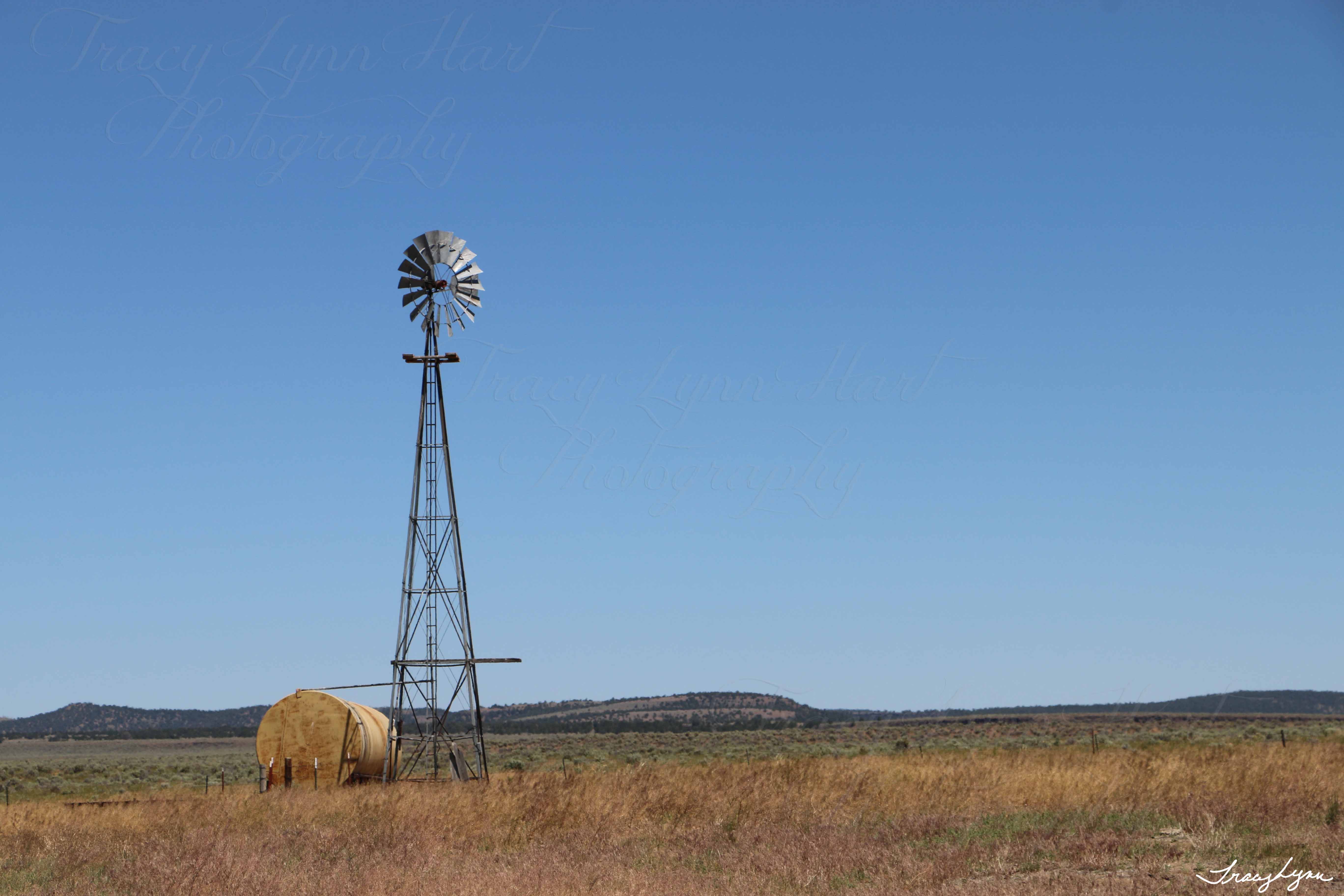 WIndmill no clouds