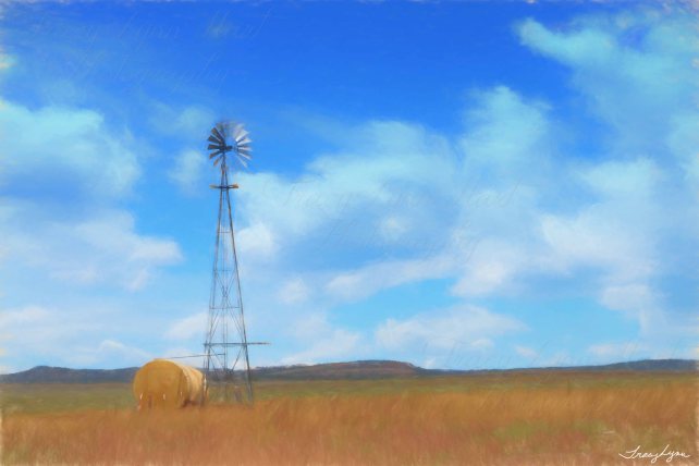 WIndmill with clouds